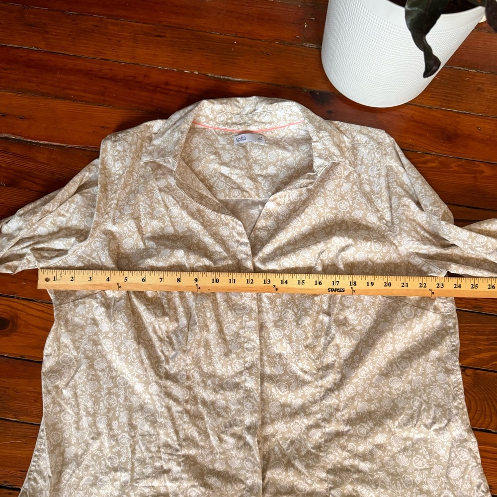 Croft & Barrow Floral Button Down 3/4 Sleeve Top Size 1X NWOT - Picture 13 of 13